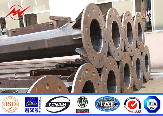 iluminação alta de pintura do centro de esportes do pólo do mastro de 50m com sistema de levantamento