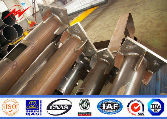 o mergulho quente do braço dobro de 12m galvanizou o pólo de aço para a luz de rua