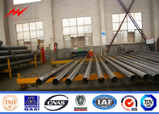 o mergulho quente do único braço de 8m galvanizou o pólo de aço para a iluminação da entrada de automóveis