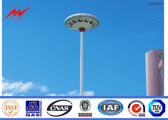 Mastro alto cónico Pólo da pintura 35M para a iluminação do porto com guincho