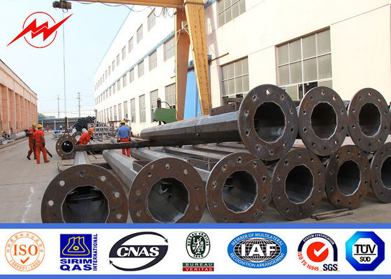 Mastro alto galvanizado cónico típico Pólo de Headframe 45m para até 64 dispositivos elétricos de iluminação da inundação