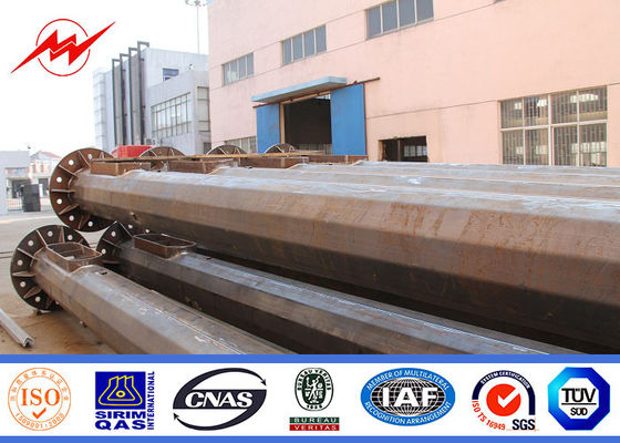 Mastro alto galvanizado cónico típico Pólo de Headframe 45m para até 64 dispositivos elétricos de iluminação da inundação