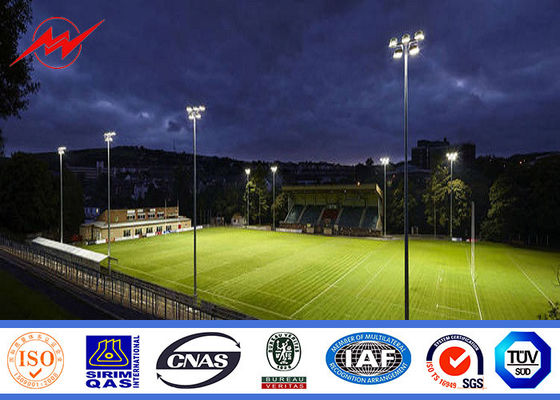 pólo alto cónico do mastro de 20m para a iluminação do centro de esportes com guincho