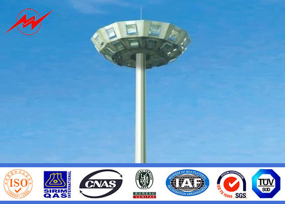 Mastro alto de pintura galvanizado 80M exterior Pólo com sistema de levantamento