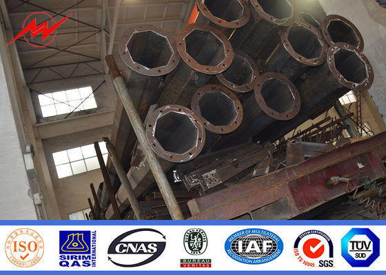 Único braço PolePainting de aço galvanizado 15M para a iluminação alta da maneira