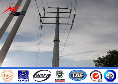 30 Ft 3mm NEA Galvanized Steel Power Pole para a linha aérea projeto