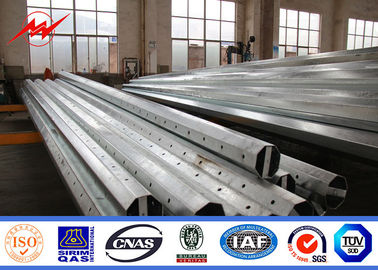 30 Ft 3mm NEA Galvanized Steel Power Pole para a linha aérea projeto