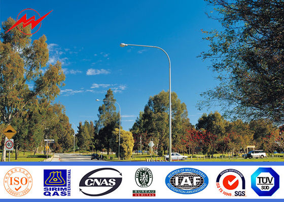 O aço Q235 galvanizou a rua pólos claros de 15m 20m 30m com braço transversal