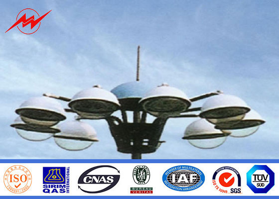 O campo de futebol 30 medidores galvanizou o mastro alto Pólo com sistema de levantamento