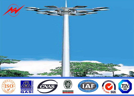 30m Q235 HDG galvanizou o mastro alto Pólo com luzes de 400w HPS
