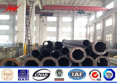 69kv Transmissão de Potência Polos Elétricos de Aço Galvanização a Quente Revestimento em Pó