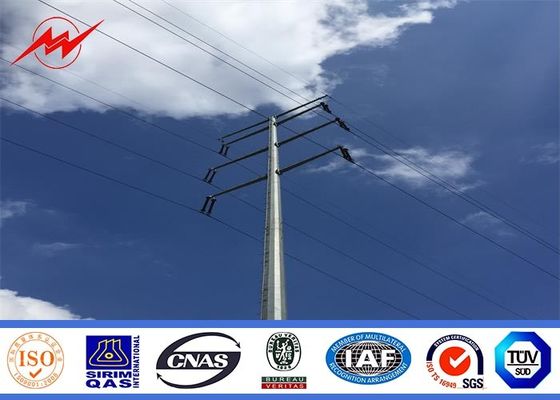 pólo octogonal da corrente eléctrica da galvanização 138KV para a transmissão elétrica