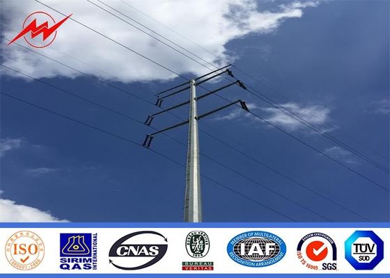 pólo octogonal da corrente eléctrica da galvanização 138KV para a transmissão elétrica