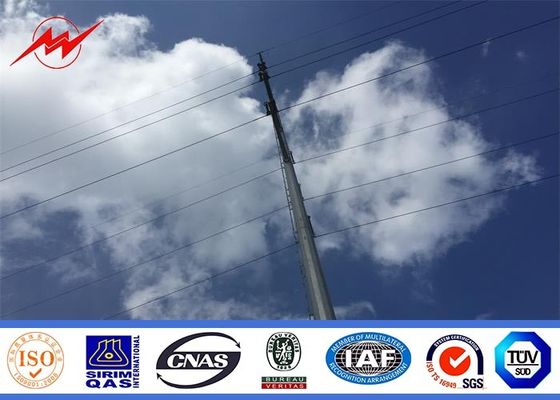 pólo octogonal da corrente eléctrica da galvanização 138KV para a transmissão elétrica