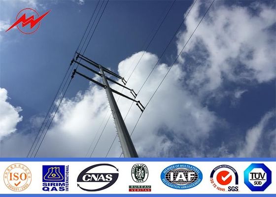 pólo octogonal da corrente eléctrica da galvanização 138KV para a transmissão elétrica