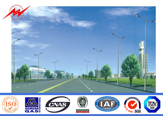 Seção de aço galvanizada de pintura da entrada de automóveis 2.5mm Pólo um com o braço dois transversal