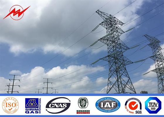 corrente eléctrica Pólo do circuito do dobro 110KV, mastro alto pólos de serviço público de aço