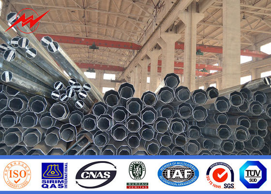 69 quilovolts corrente eléctrica galvanizada Pólo de mergulho quente de 11,8 M, Pólo tubular de aço