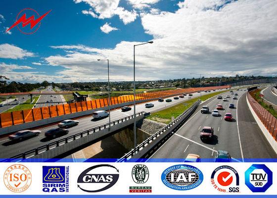 a espessura do pólo de 8mm 3.5mm galvanizou Pólo de aço para a luz da estrada da rua