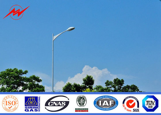 Espessura da altura 3mm de pólos claros 5m de estacionamento do suporte da iluminação de rua única