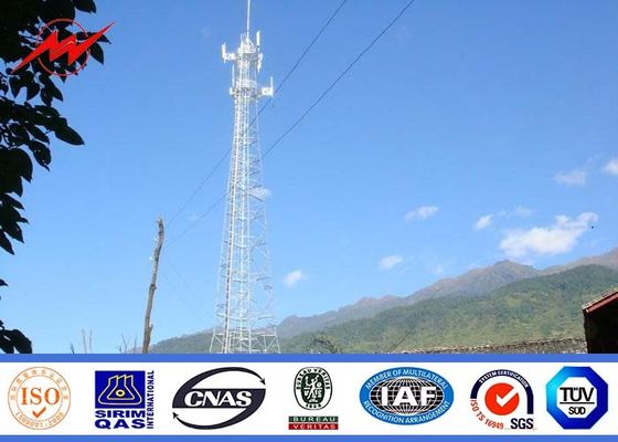 Torre de Pólo da antena celular de aço das telecomunicações mono para uma comunicação, ISO 9001