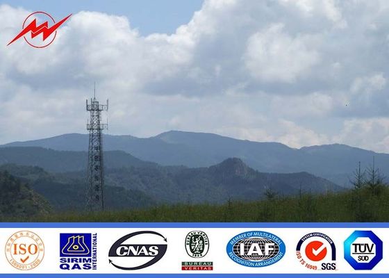 Torre de Pólo da antena celular de aço das telecomunicações mono para uma comunicação, ISO 9001