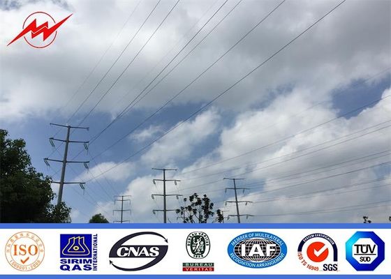 Corrente eléctrica poligonal Pólo das utilidades da eletricidade para a transmissão de 110 quilovolts