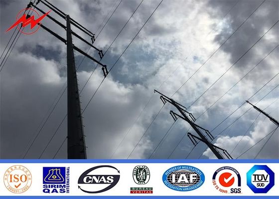 Utilidades octogonais pólo claro de aço 10kv da eletricidade da galvanização - 400kv