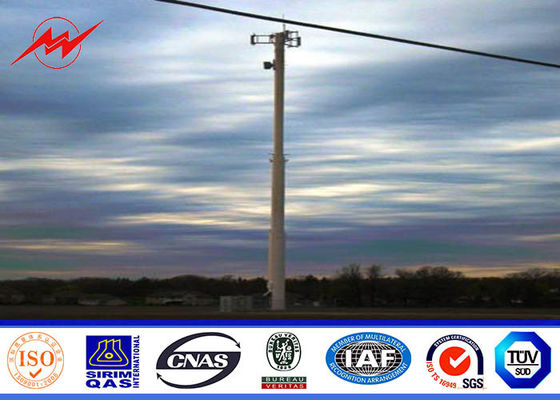 90ft cónicos galvanizou a mono torre de Pólo, seções da torre de comunicação móvel três