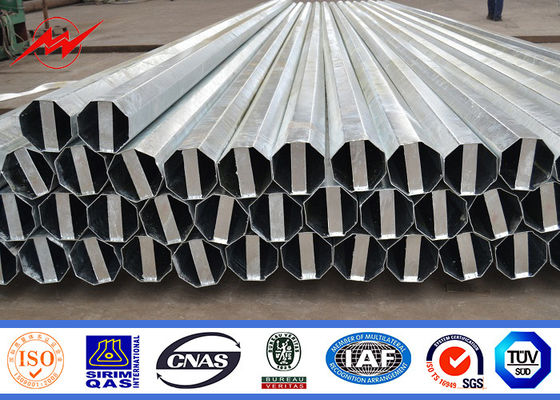 NGCP 8 toma partido 30FT pólo de serviço público de aço para a distribuição da corrente 69KV eléctrica