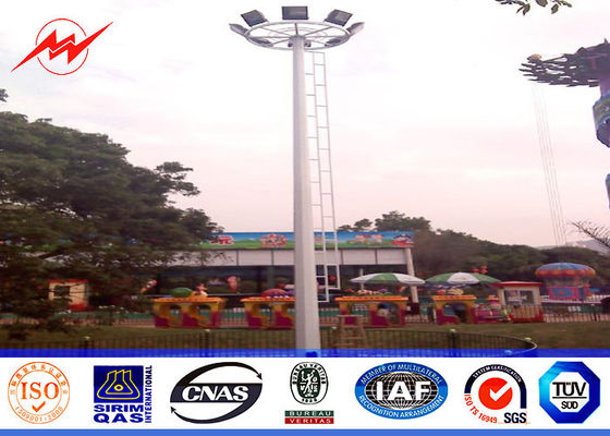 Três mastro alto octogonal Pólo das seções 20M com sistema rasing não elétrico da plataforma