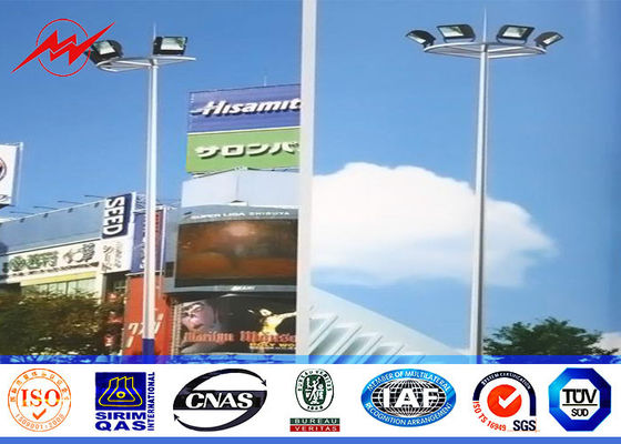 Mastro alto redondo Pólo das seções 22M de Differernt com proteção da escada da plataforma da operação