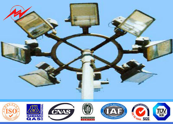 Mastro alto redondo Pólo das seções 22M de Differernt com proteção da escada da plataforma da operação