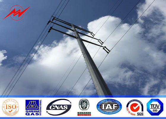 40ft cónicos 138kv pólo de serviço público de aço para a linha elétrica da distribuição da transmissão
