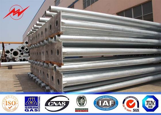 tensão 135kv pólo de 16sides 70ft de serviço público de aço para a linha secundária da distribuição do stational com a placa superior de aço