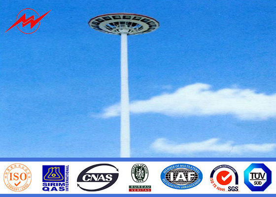 Mastro alto afilado galvanizado polo claro de 30m, polos claros exteriores residenciais