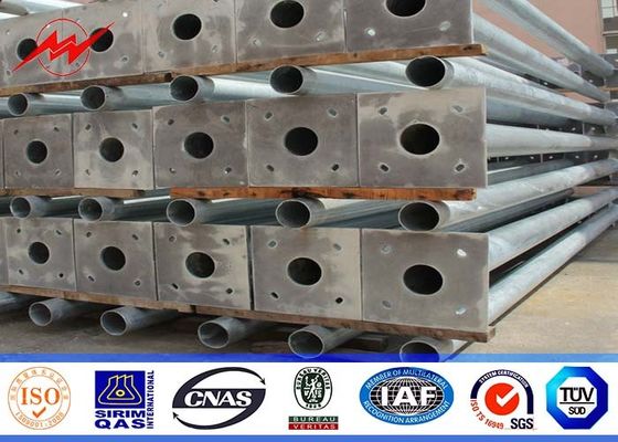 8sides 35ft 110kv pólo de serviço público de aço para a linha eléctrica da transmissão com o único braço