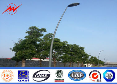 Rua galvanizada 28m exterior pólos claros de pólos de iluminação com o colar da superfície do branco
