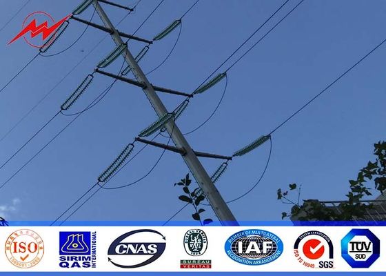 thikcness pólo de serviço público de aço de 20M 16KN 4mm para a linha eléctrica elétrica com o revestimento branco do pó