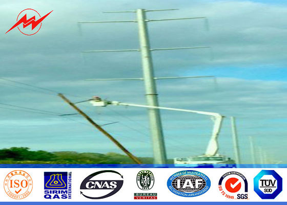 11.8M 50KN 6mm Thikcness pólo de serviço público de aço para a torre da corrente eléctrica