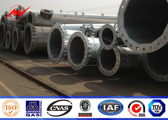 espessura Pólo tubular de aço de 15M 2.5KN 5mm com parafuso de escalada galvanizado