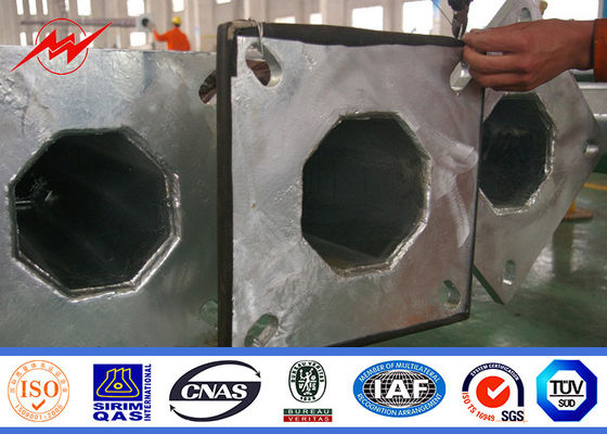 Galvanização impermeável 9m pólos claros solares do mergulho quente para a iluminação da estrada