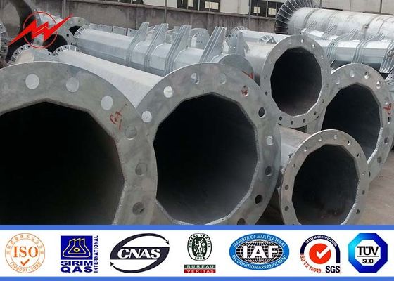 69KV a transmissão de aço galvanizada octogonal Pólos Waterproof IP65/IP54