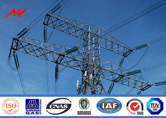 torre elétrica de Polo da transmissão do poder 500kv torre de antena Monopole de aço da mono