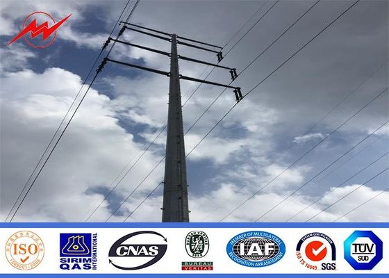 tensão média linha de transmissão 132KV galvanizada anti oxidação 3-15m de Pólo