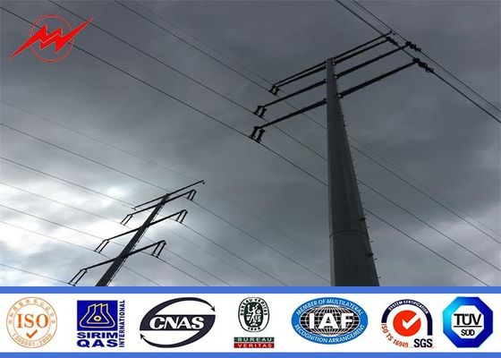 tensão média linha de transmissão 132KV galvanizada anti oxidação 3-15m de Pólo