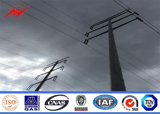 Metal reto galvanizado Q235 de grande resistência pólos de serviço público Columniform