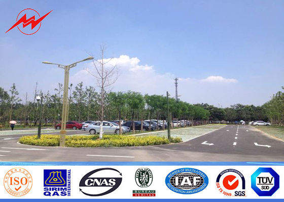 Iluminação cónica exterior pólo do parque de estacionamento do OEM 6m com único suporte