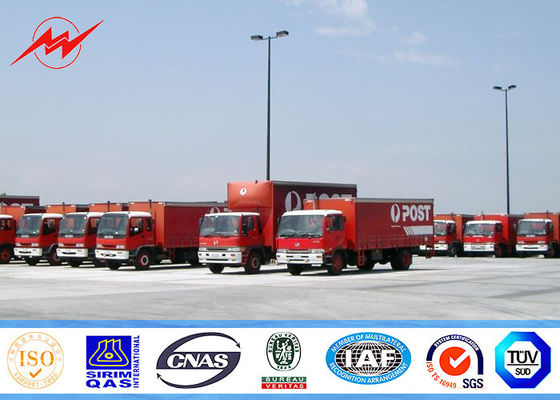 10m parque de estacionamento afilado cónico pólo claro, quadrado pólos claros exteriores