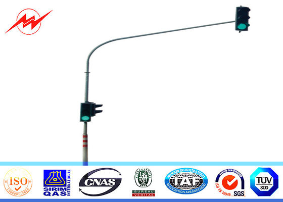 espessura galvanizada único suporte de pólo claro 3mm de rua do tráfego de 6m